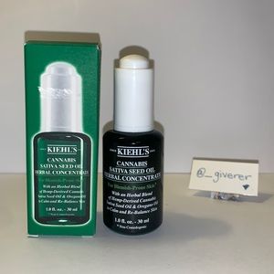 New Kiehl’s Cannabis Sativa Seed Oil Herbal Concentrate DISCONTINUED